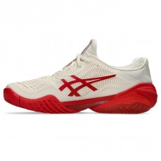 TÊNIS ASICS COURT FF 3 NOVAK - CREAM/CLASSIC RED